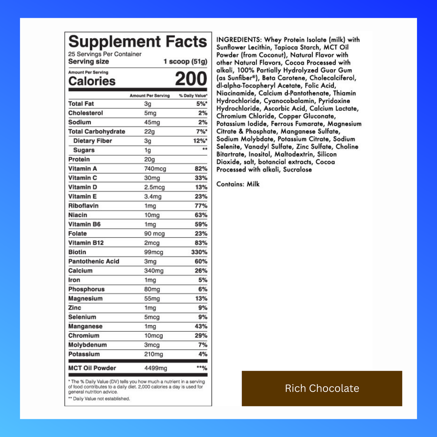 Rich Chocolate - Complete Nutrition