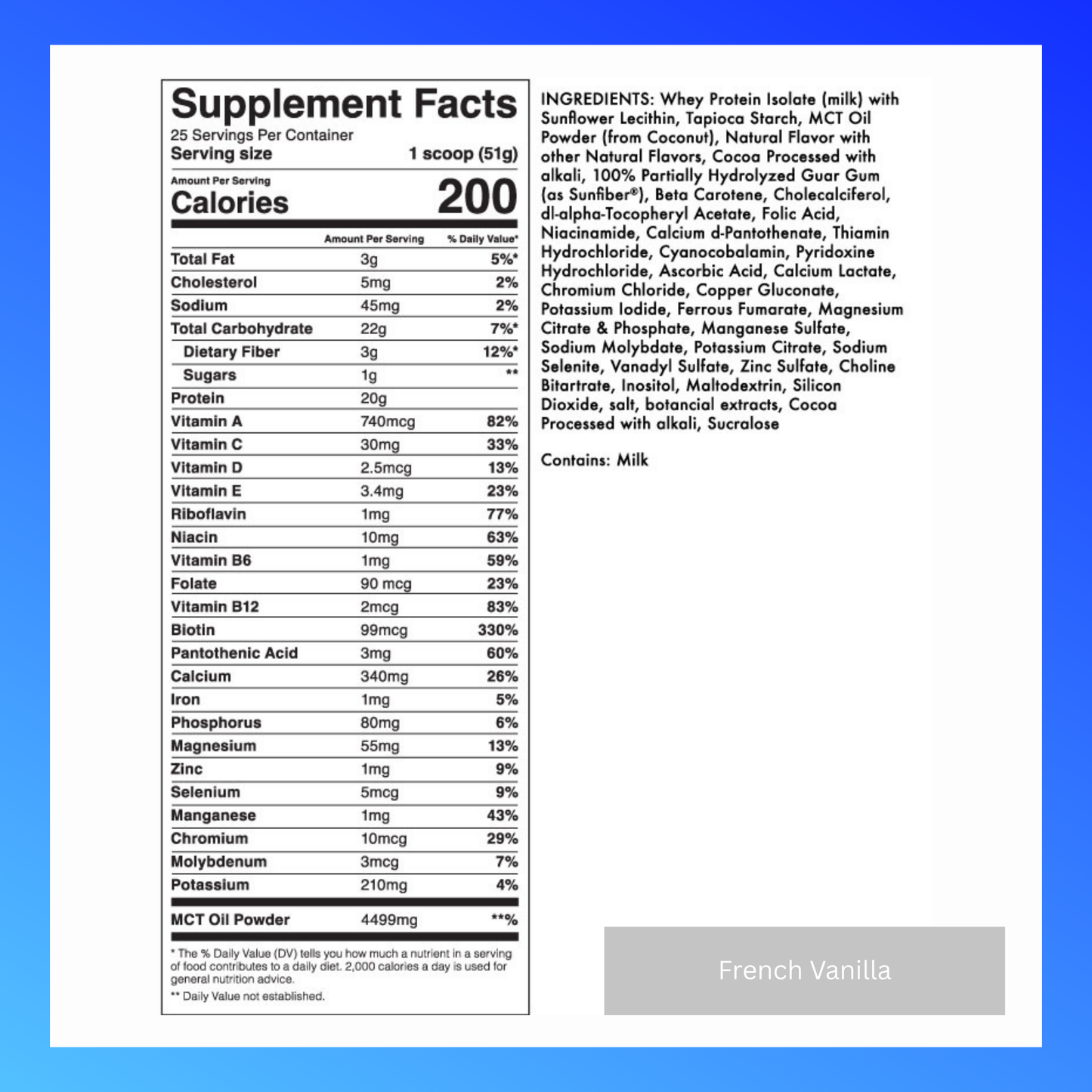 French Vanilla - Complete Nutrition